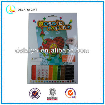 Adesivo de mosaico DIY popular conjunto com envelope bag